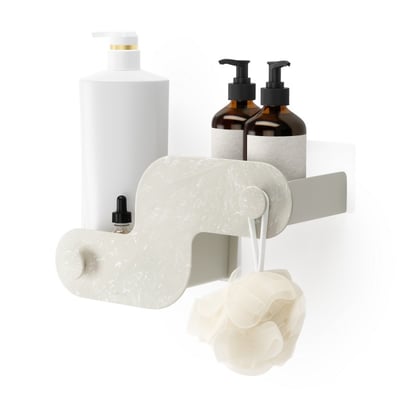 Etagère de douche design ventouse  NAMI set de 2 UMBRA