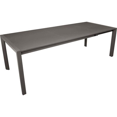Table extérieure  extensible en aluminium plateau en verre trempé Milo PROLOISIRS