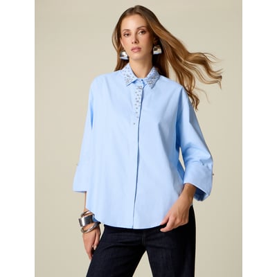 Chemise avec strass crystal OLTRE