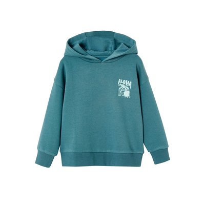 Sweat à capuche motif poitrine VERTBAUDET
