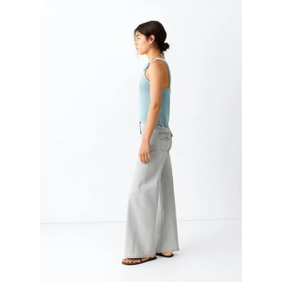 Jean low waist wide leg MANGO TEEN