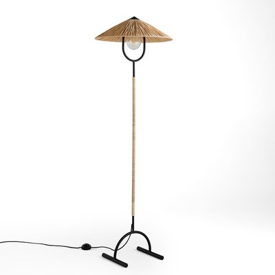 Lampadaire métal fer et raphia, Mr Tanguy MAMA SHELTER X LA REDOUTE INTERIEURS 