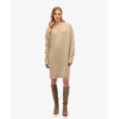 Robe pull oversize à col en V SUPERDRY