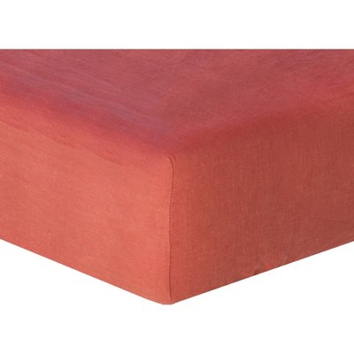 Drap housse lin lavé HORTENSE FEBRONIE