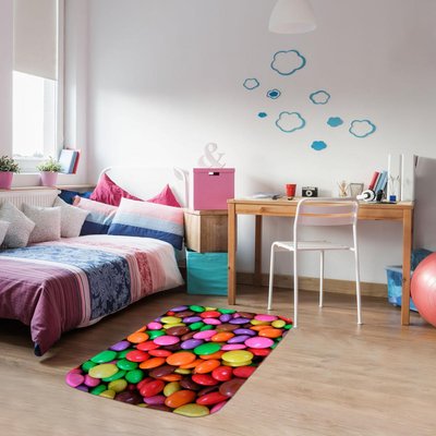 Tapis enfant tissé DOUX BON UN AMOUR DE TAPIS