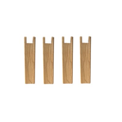 Pied carré naturel (lot de 4) SOMEO