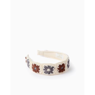 Serre-tête avec Fleurs au Crochet ZIPPY
