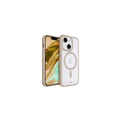 Coque iPhone 14Plus MagSafe transparent/Sable LAUT