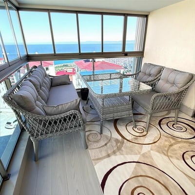 Комлпект садовой мебели для отдыха Hisar / Hisar 3+1+1 SO'HOME