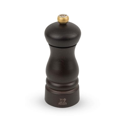 Moulin à sel en bois couleur chocolat 13cm Clermont PEUGEOT