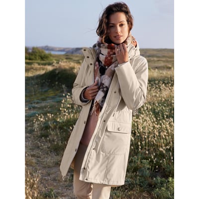 Parka mi-longue à capuche zippée DAXON