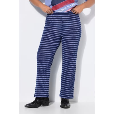 Pantalon jambes larges, texture et rayures STUDIO UNTOLD