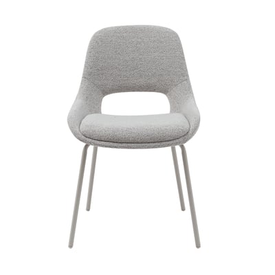 Chaise repas tissu marron ZAGO