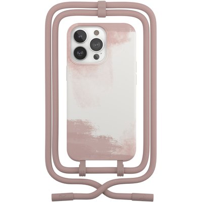 Coque avec cordon iPhone 13 Pro Tour de cou rouge WOODCESSORIES