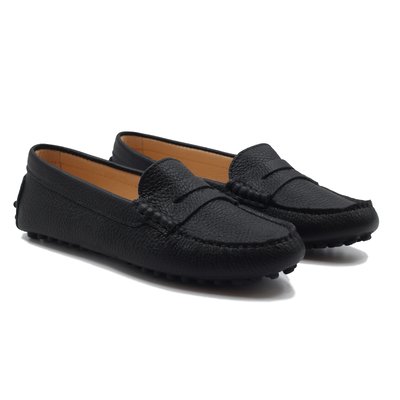 Mocassins femme cuir grainé JULES & JENN