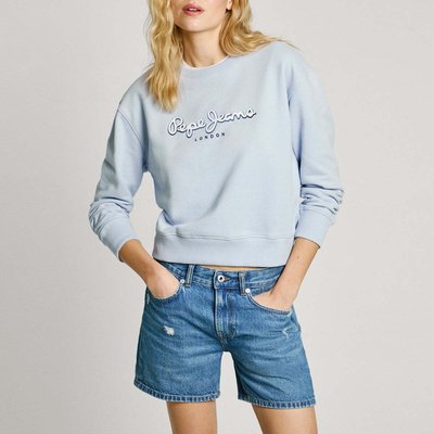 Sweat-Shirt À Col Rond Avec Logo PEPE JEANS