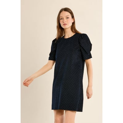 Robe courte à pois manches gigot MOLLY BRACKEN