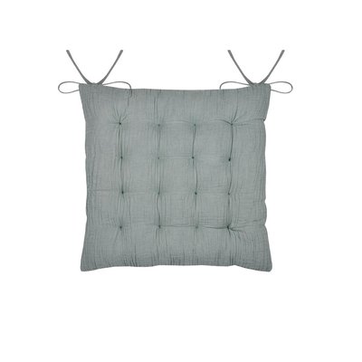 Assise de chaise matelassée en gaze de coton Pop color EDEN