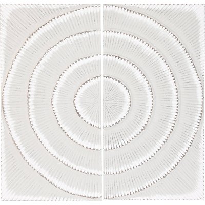 Tableau abstrait en bois (lot de 2), Moderno RECOLLECTION