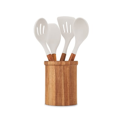 Set de 4 ustensiles avec pot LIVOO