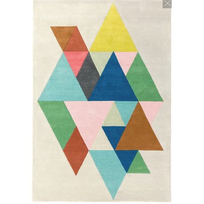 Tapis salon et chambre pure laine tufté main TRIOCOLOR NOVATREND