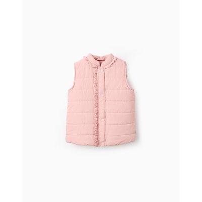 Doudoune sans Manches avec Volants et Doublure Polaire ZIPPY