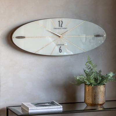 Greenwich Ellipse 31" Oversized Wall Clock THOMAS KENT