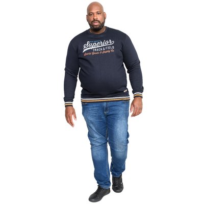 Sweat motif/style texte et rayures MARLOW DUKE