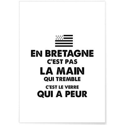 Affiche Peur du verre L'AFFICHERIE