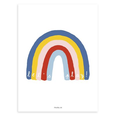 Affiche arc-en-ciel let's play BROOKLYN LILIPINSO