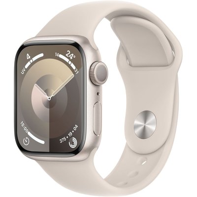 Montre connectée Serie 9 45mm Aluminium/Lumière stellaire M/L APPLE