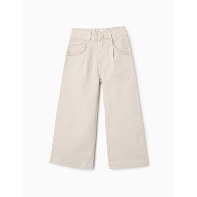 Pantalon en Sergé avec Détails de Corde ZIPPY