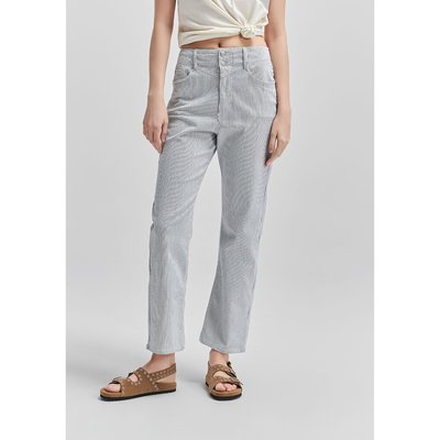 Wijde jeans met fijne strepen IKKS