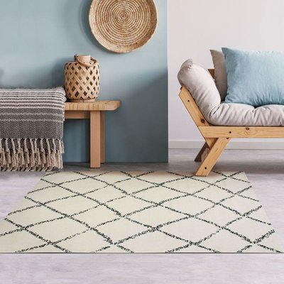 Tapis de salon en coton losanges - COTTON BERBERE LOSANGE THE DECO FACTORY