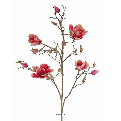 Branche de magnolia artificiel 4 fleurs ARTIFICIELLES