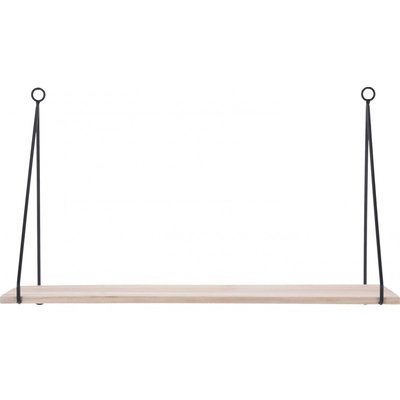 Étagère Murale Bois et Métal Étroite Minimaliste WADIGA