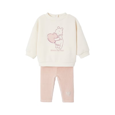 Ensemble Disney Winnie l'ourson sweat molleton + legging velours VERTBAUDET