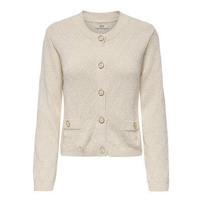 Buttoned Crew Neck Cardigan JDY