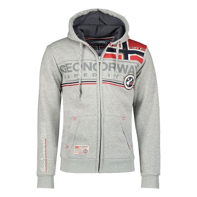 Flipper Logo Print Hoodie in Cotton Mix GEOGRAPHICAL NORWAY