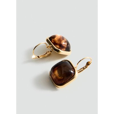 Boucles d'oreilles résine carrées MANGO
