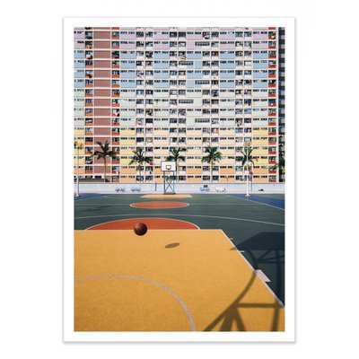Affiche d’art et cadre noir 30 x 40 cm - Rainbow - Kevin Jiang WALL EDITIONS