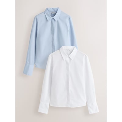 Chemise stretch à manches longues, lot de 2 NEXT