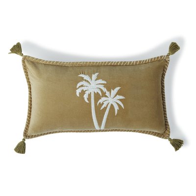 Housse de coussin velours de coton OASIS VELOURS FEBRONIE