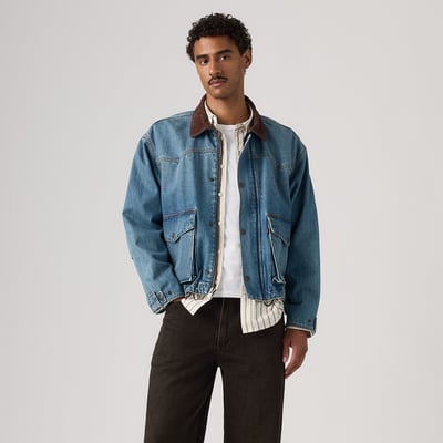 Giacca abbottonata, collo a contrasto, HILLTOP LEVI'S
