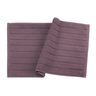Tapis de bain 100% Coton BIO, DOUCEUR NATURE BLANC CERISE