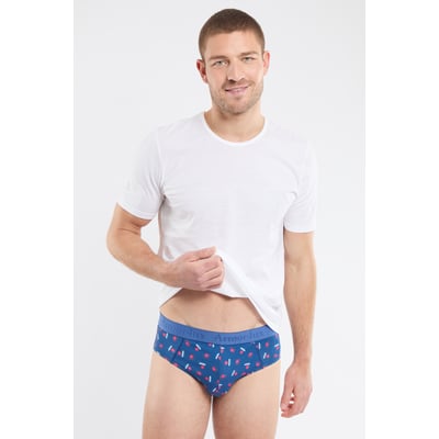 Slip imprimé en coton bio ARMOR-LUX