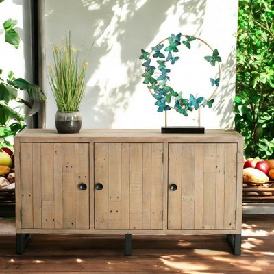 Buffet en bois recyclé 3 portes AUCKLAND PIER IMPORT
