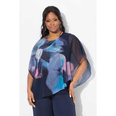 Blouse oversize en mousseline à fleurs ULLA POPKEN
