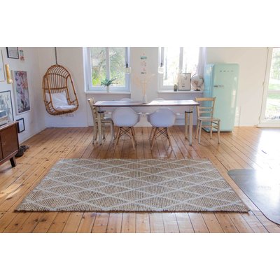 Tapis jute à motif losanges ,  NOVELLA WECON HOME