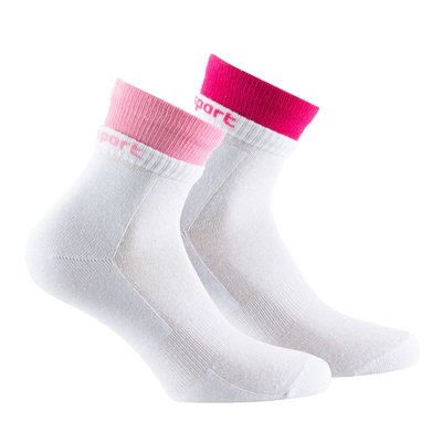 Lot de 2 paires de socquettes double bord côte KINDY